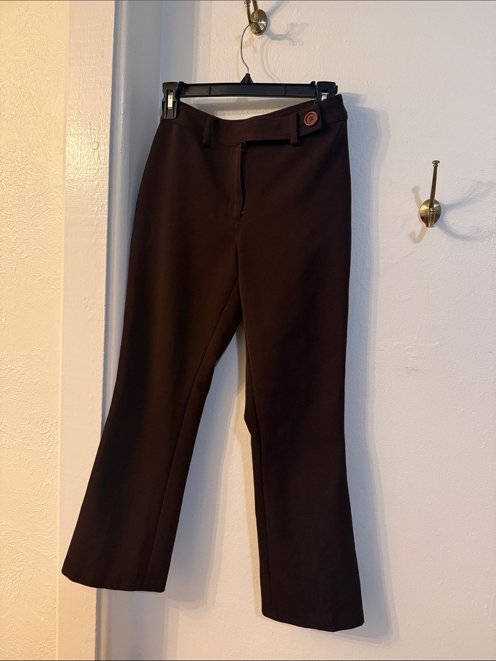 Classic Women's Brown Straight-Leg Pants